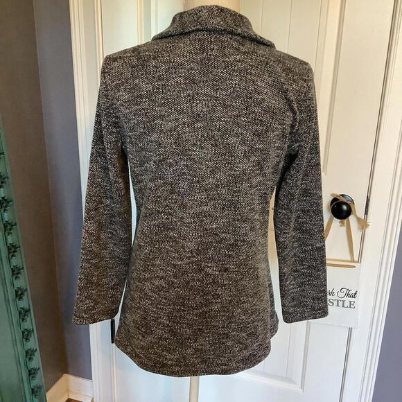 Chic Knit Open Blazer - Cozy Elegance - Picture 6 of 8